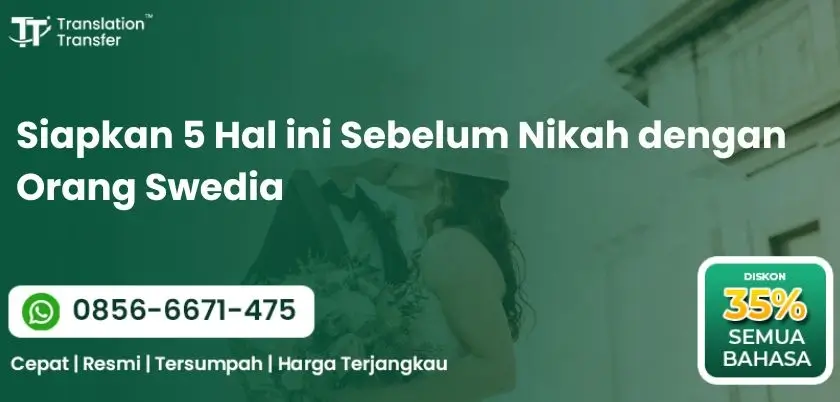 Siapkan 5 Hal ini Sebelum Nikah dengan Orang Swedia