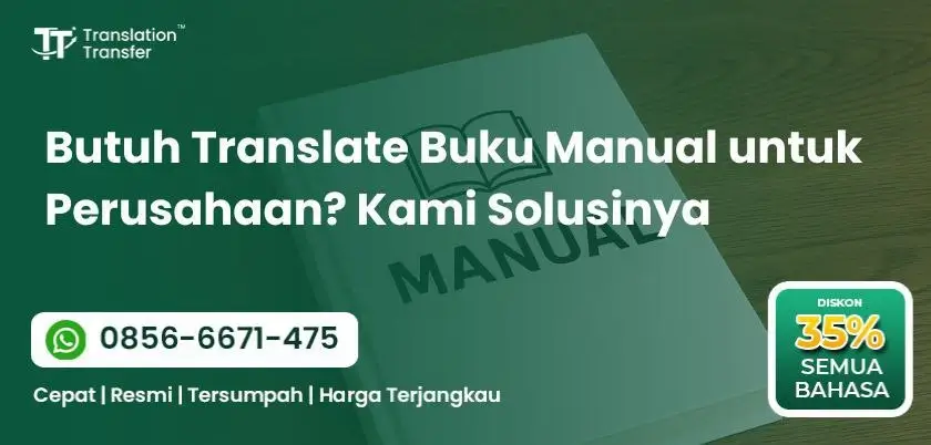 Butuh Translate Buku Manual untuk Perusahaan? Kami Solusinya