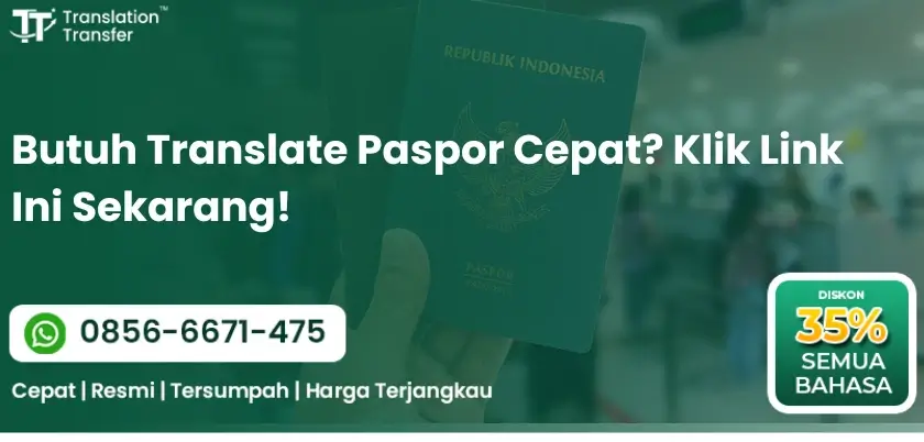 Butuh Translate Paspor Cepat? Klik Link Ini Sekarang!