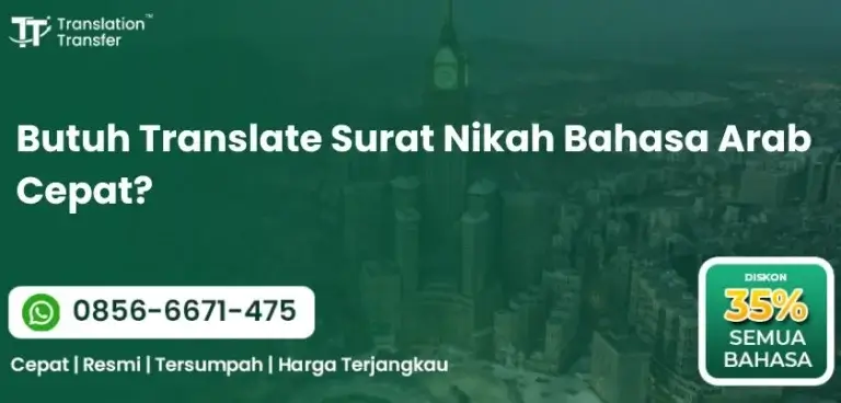 Butuh Translate Surat Nikah Bahasa Arab Cepat?