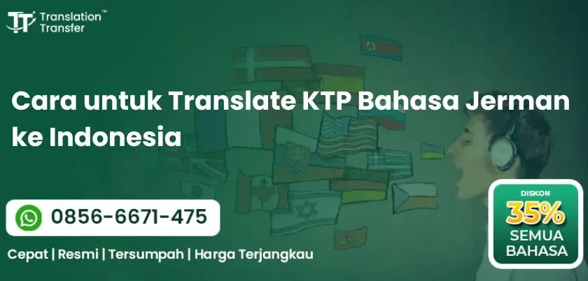 Cara untuk Translate KTP Bahasa Jerman ke Indonesia