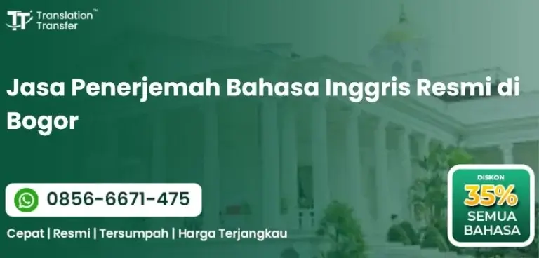Jasa Penerjemah Bahasa Inggris Resmi di Bogor