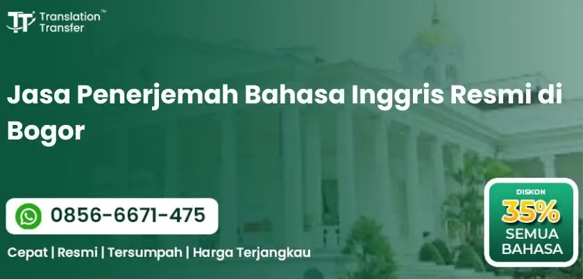 Jasa Penerjemah Bahasa Inggris Resmi di Bogor
