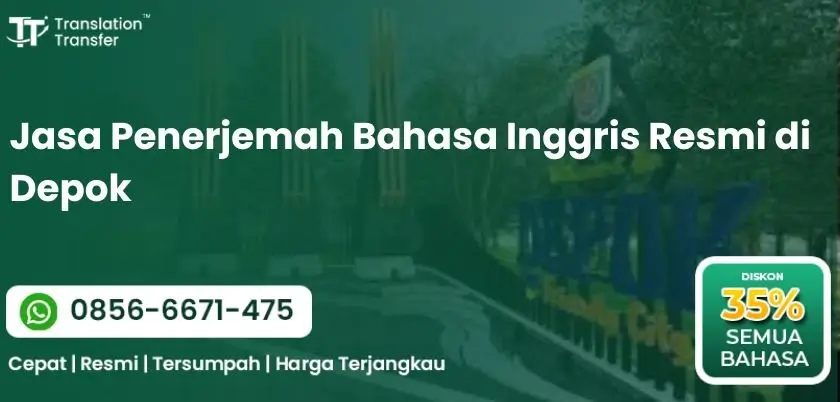 Jasa Penerjemah Bahasa Inggris Resmi di Depok