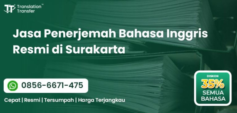 Jasa Penerjemah Bahasa Inggris Resmi di
