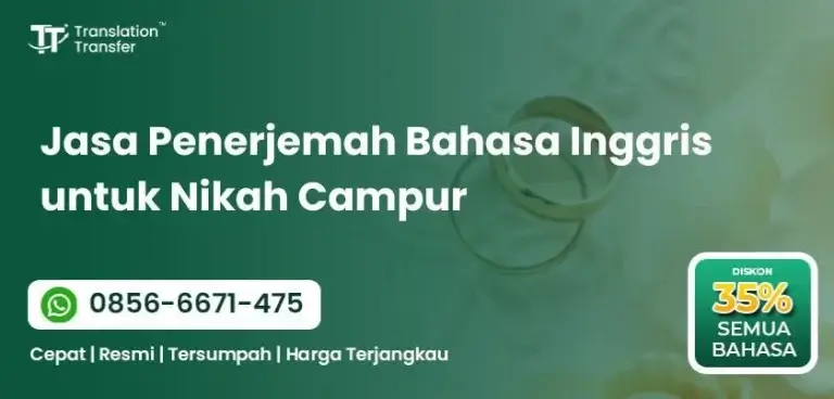Jasa Penerjemah Bahasa Inggris untuk Nikah Campur