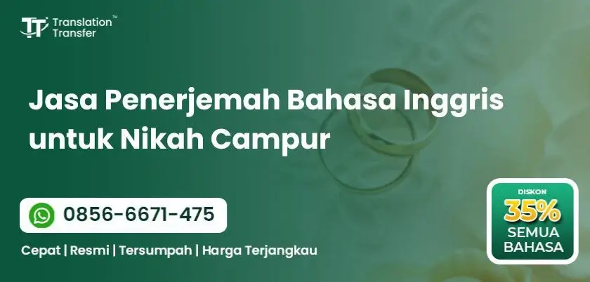 Jasa Penerjemah Bahasa Inggris untuk Nikah Campur