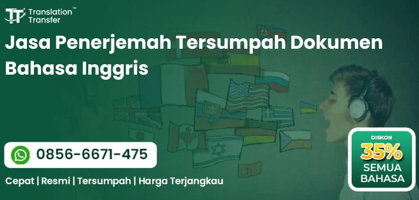 Jasa Penerjemah Tersumpah Dokumen Bahasa Inggris