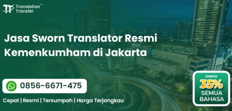 Jasa Sworn Translator Resmi Kemenkumham di Jakarta