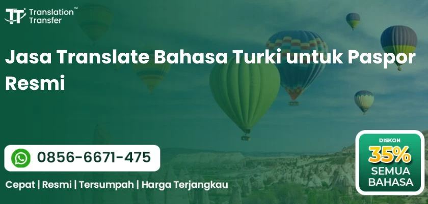 Jasa Translate Bahasa Turki untuk Paspor Resmi