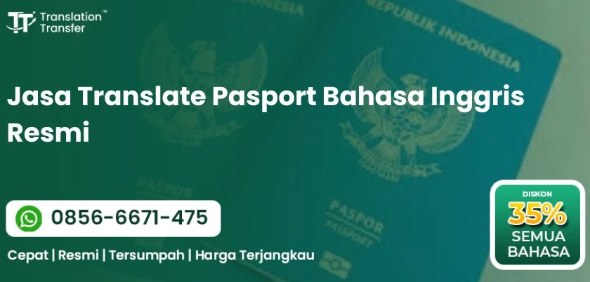 Jasa Translate Pasport Bahasa Inggris Resmi