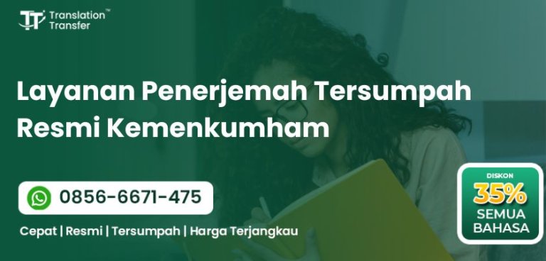 Layanan Penerjemah Tersumpah Resmi Kemenkumham