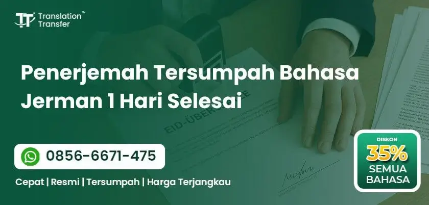 Penerjemah Tersumpah Bahasa Jerman 1 Hari Selesai