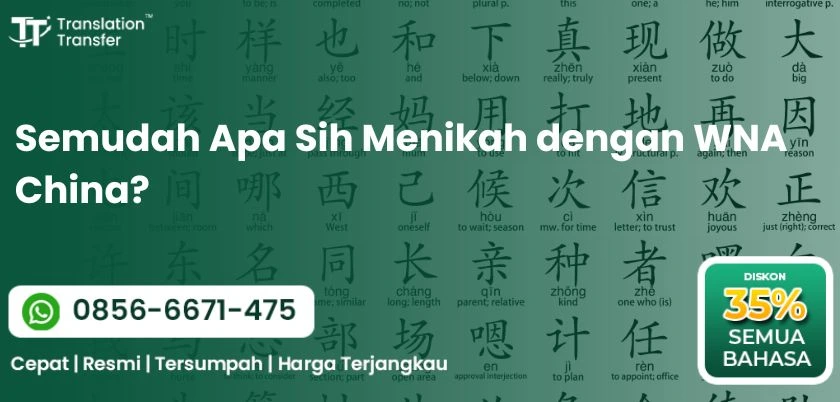 Semudah Apa Sih Menikah dengan WNA China?