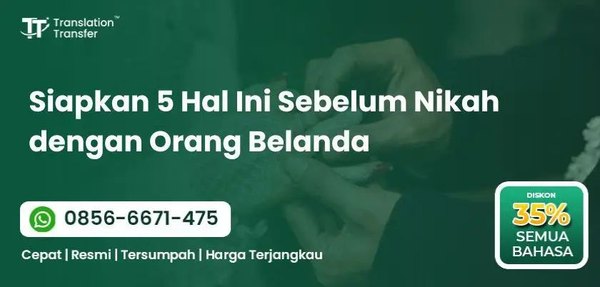 Siapkan 5 Hal Ini Sebelum Nikah dengan Orang Belanda