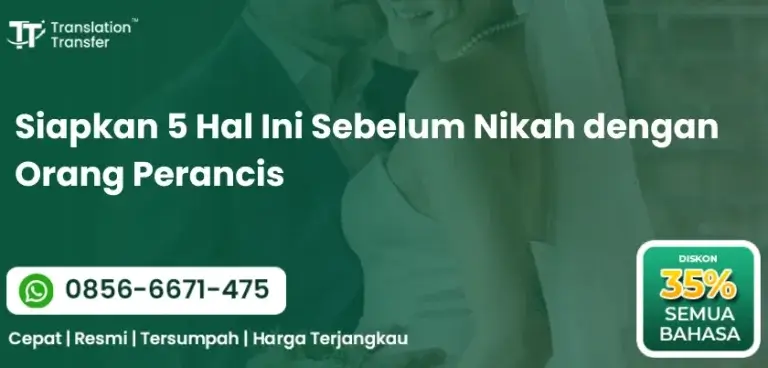 Siapkan 5 Hal Ini Sebelum Nikah dengan Orang Perancis