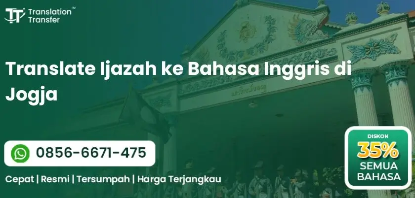 Translate Ijazah ke Bahasa Inggris di Jogja