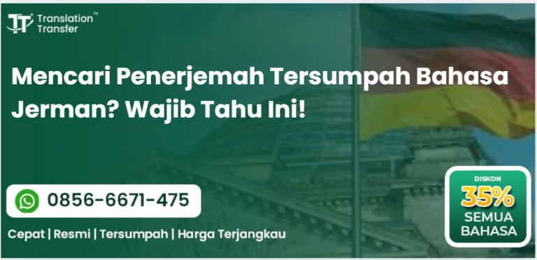 Mencari Penerjemah Tersumpah Bahasa Jerman? Wajib Tau ini!