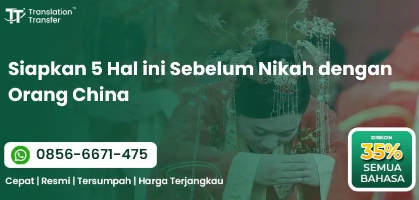 Siapkan 5 Hal ini Sebelum Nikah dengan Orang China