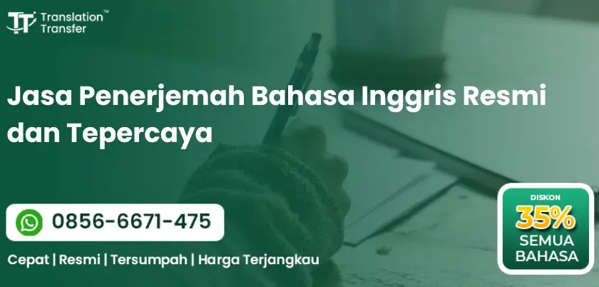 Jasa Penerjemah Bahasa Inggris Resmi dan Tepercaya