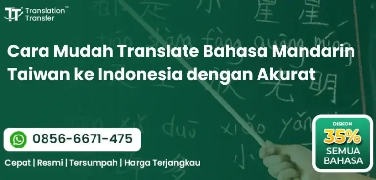 Cara Mudah Translate Bahasa Mandarin Taiwan ke Indonesia dengan Akurat