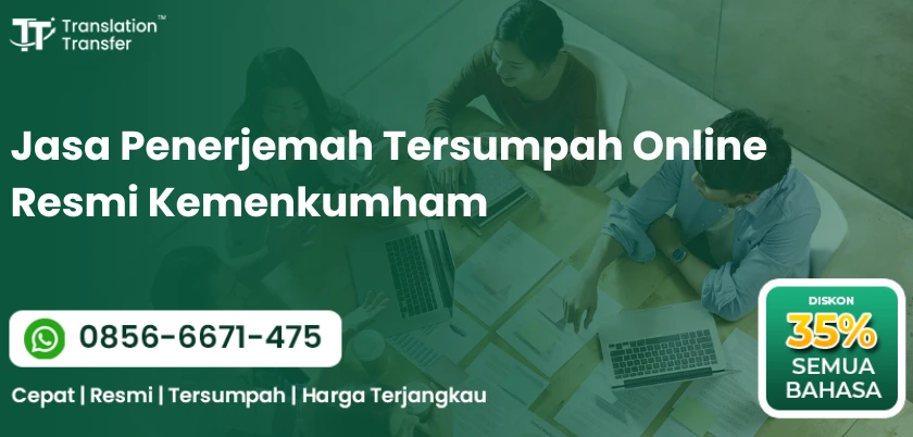 Jasa Penerjemah Tersumpah Online Resmi Kemenkumham