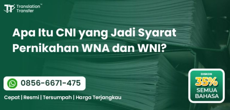 Apa Itu CNI yang Jadi Syarat Pernikahan WNA