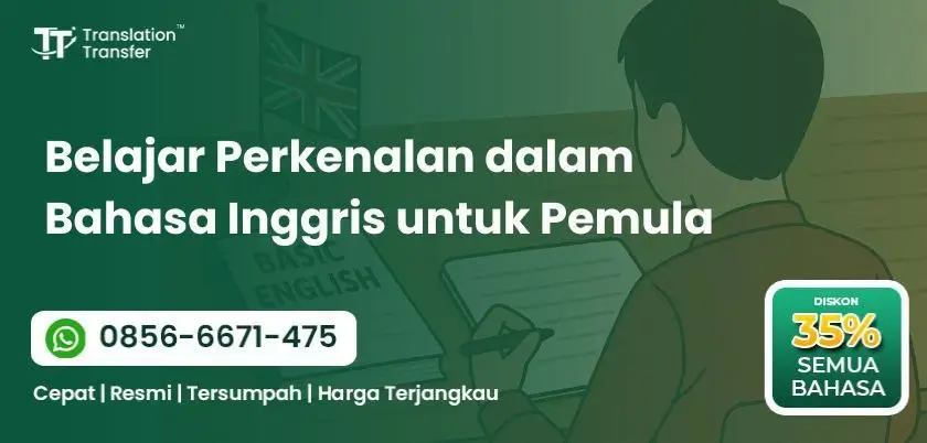 Belajar Perkenalan dalam Bahasa Inggris untuk Pemula