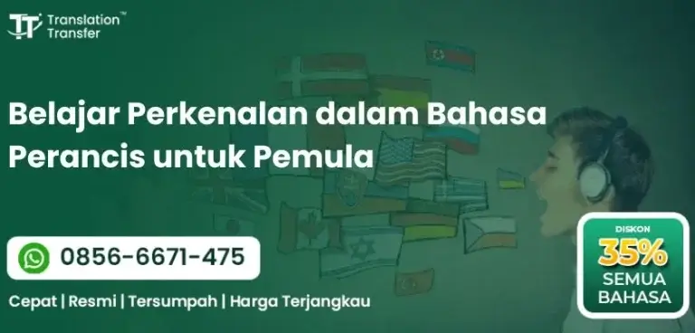 Belajar Perkenalan dalam Bahasa Perancis untuk Pemula