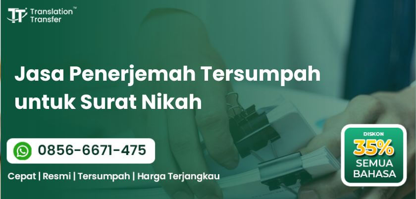 Jasa Penerjemah Tersumpah untuk Surat Nikah