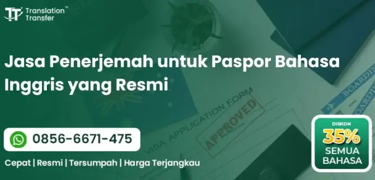 Jasa Penerjemah untuk Paspor Bahasa Inggris yang Resmi