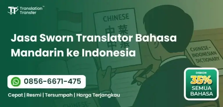 Jasa Sworn Translator Bahasa Mandarin ke Indonesia