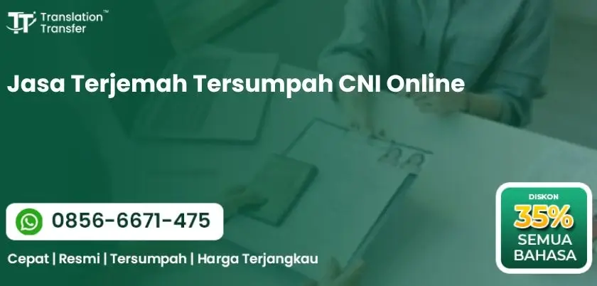 Jasa Terjemah Tersumpah CNI Online