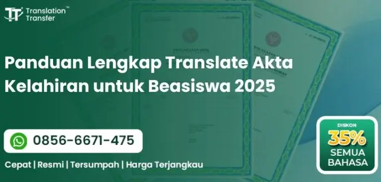 Panduan Lengkap Translate Akta Kelahiran untuk Beasiswa 2025