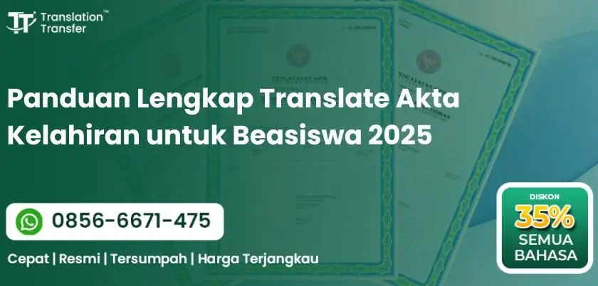 Panduan Lengkap Translate Akta Kelahiran untuk Beasiswa 2025