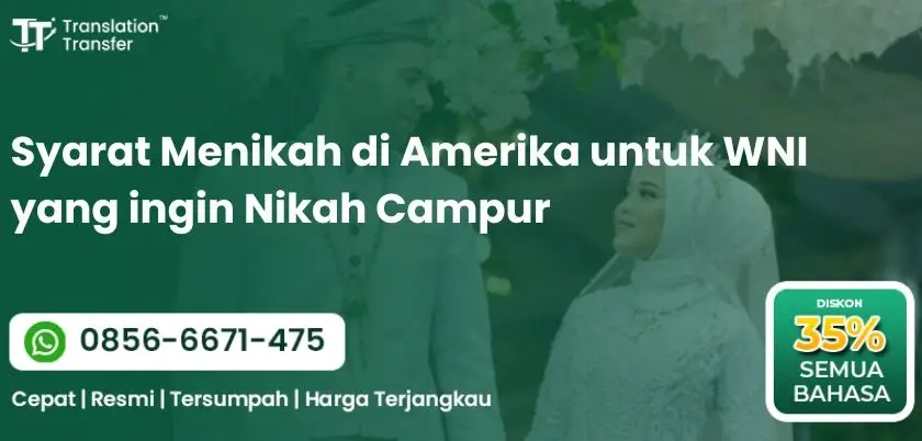 Syarat Menikah di Amerika untuk WNI yang Ingin Nikah Campur