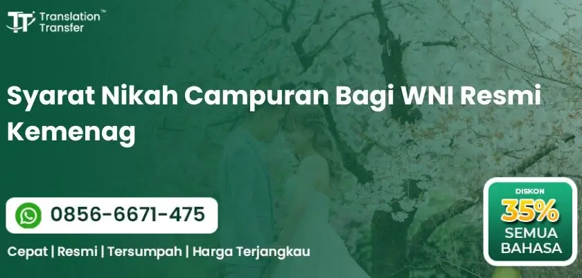 Syarat Nikah Campuran Bagi WNI Resmi Kemenag