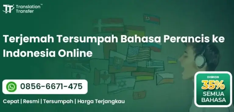 Terjemah Tersumpah Bahasa Perancis ke Indonesia Online