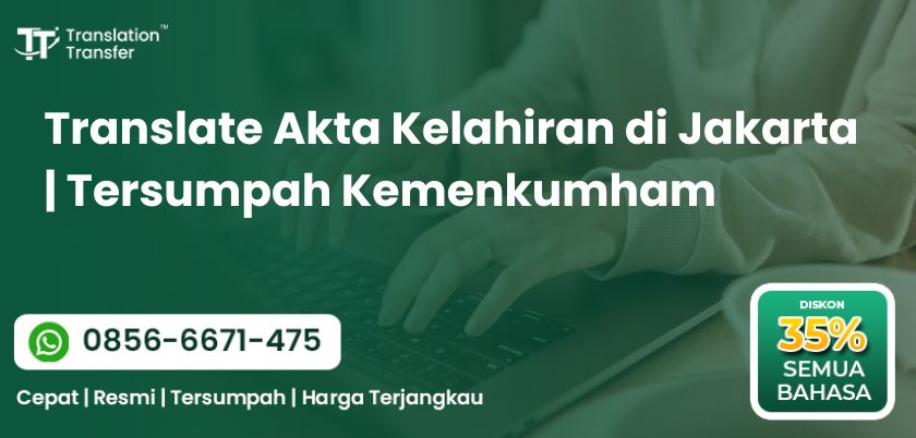 Translate Akta Kelahiran di Jakarta