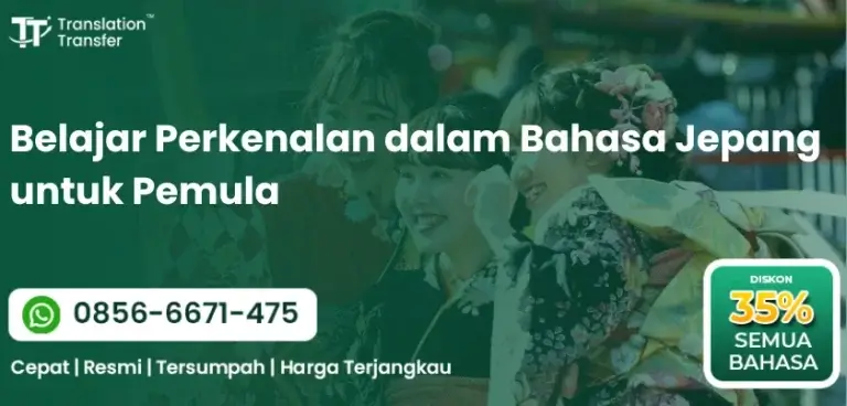 Belajar Perkenalan dalam Bahasa Jepang untuk Pemula