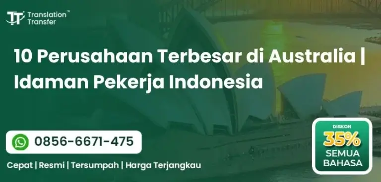 10 Perusahaan Terbesar di Australia Idaman Pekerja Indonesia