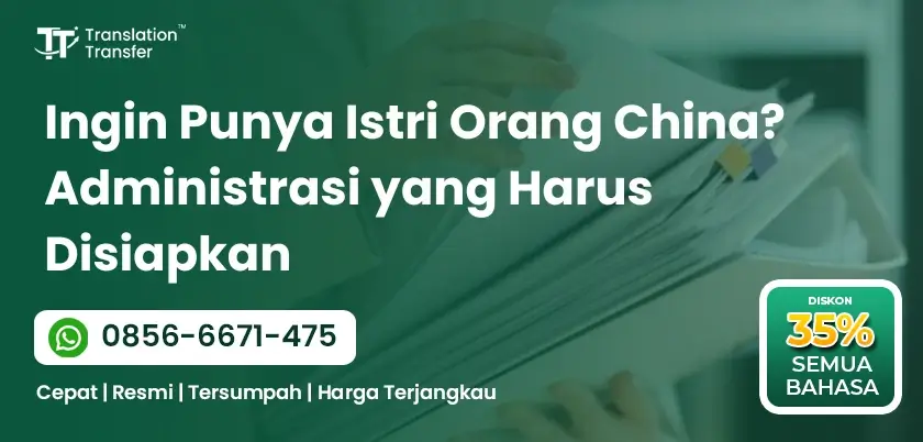 Ingin Punya Istri Orang China? Administrasi yang Harus Disiapkan