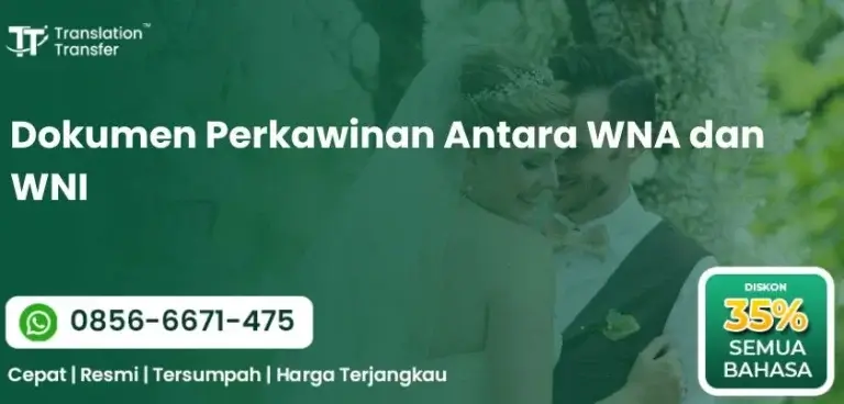 Dokumen Perkawinan Antara WNA dan WNI