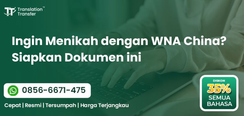 Ingin Menikah dengan WNA China
