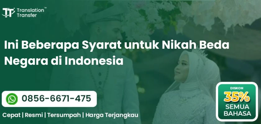 Ini Beberapa Syarat untuk Nikah Beda Negara di Indonesia