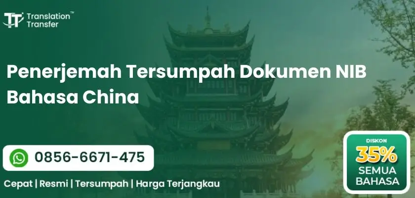 Penerjemah Tersumpah Dokumen NIB Bahasa China