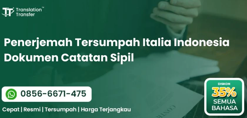 Penerjemah Tersumpah Italia Indonesia Dokumen Catatan Sipil