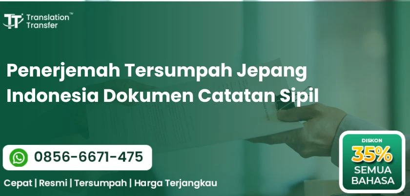 Penerjemah Tersumpah Jepang Indonesia Dokumen Catatan Sipil