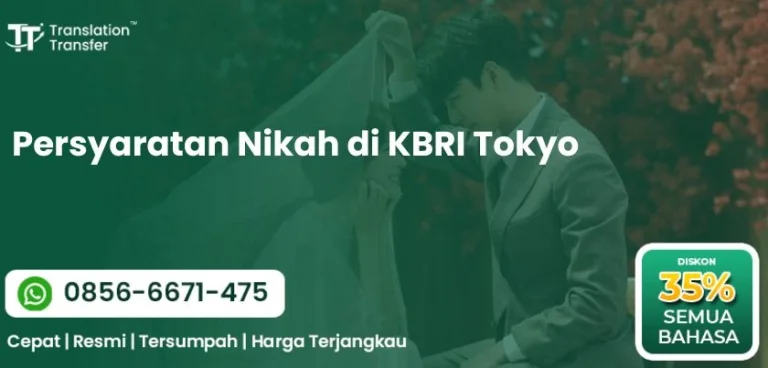 Persyaratan Nikah di KBRI Tokyo