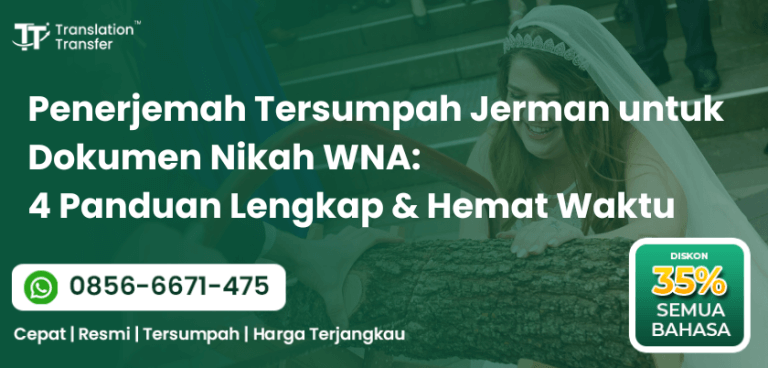 Penerjemah Tersumpah Jerman untuk Dokumen Nikah WNA